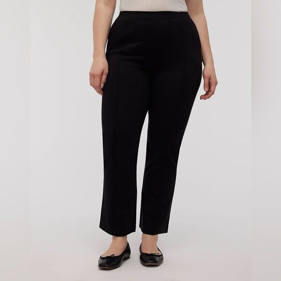 NWT Madewell Lightweight Ponte Kickflare Legging Pants in True Black - Picture 2 of 10